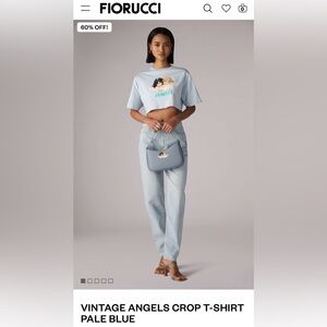 Fiorucci cropped angels tshirt